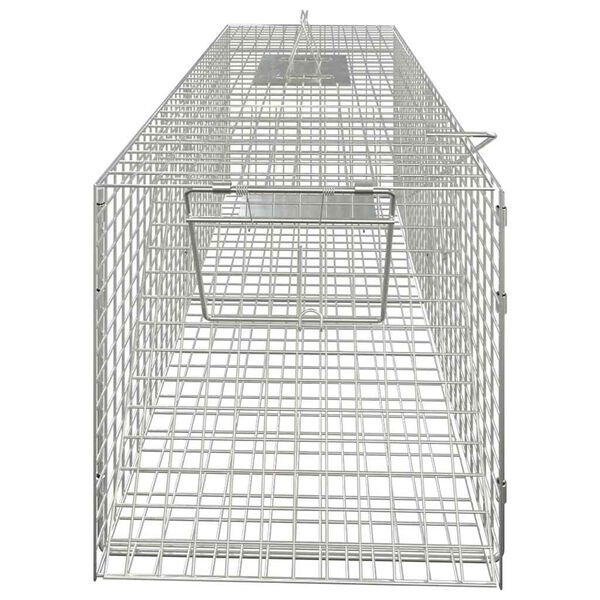 vidaXL Armadilha para animais 64,5x25x26,5 cm Ferro galvanizado