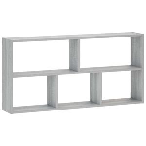 vidaXL Prateleira de Parede Sonoma cinzento 102 x 17 x 50 cm