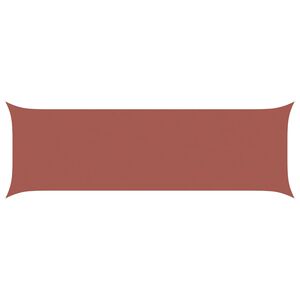 vidaXL Vela de sombra solar Terracota 6 x 2 m 100% Poli&eacute;ster Oxford