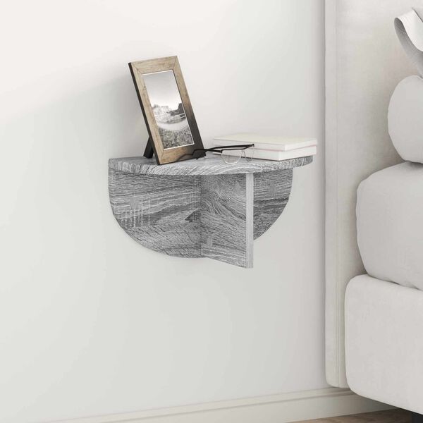 vidaXL Prateleira de Parede Cinza Sonoma 38 x 19 x 19 cm