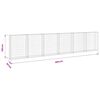 vidaXL Muro gabi&atilde;o com tampas a&ccedil;o galvanizado 300x30x100 cm