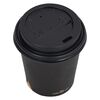 vidaXL Copos de caf&eacute; em papel com tampas 200 ml 1000 pcs preto