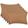 vidaXL Capa almofada 6 pcs HOUTEN Bege 50 x 80 cm Boucl&eacute;
