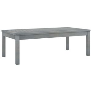 vidaXL Mesa de centro 100x50x33 cm madeira de ac&aacute;cia maci&ccedil;a cinzento