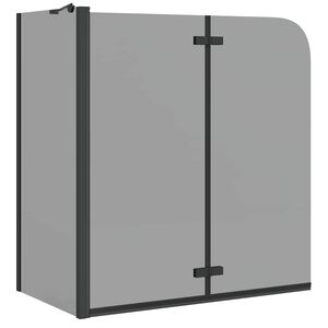 vidaXL Enclosure de Chuveiro Preto 120 x 68 x 130 cm