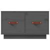 vidaXL Mesa de centro 60x53x35 cm pinho maciço cinza