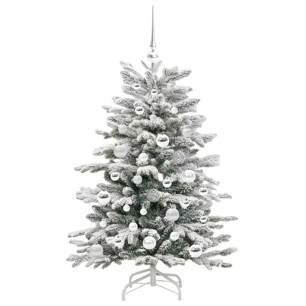vidaXL &Aacute;rvore de Natal Articulada Artificial Branco 120 cm PE e PVC