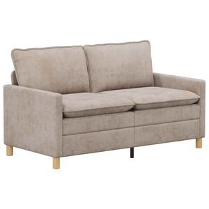 vidaXL Sof&aacute; Bege 156 x 81 x 87,5 cm Poli&eacute;ster