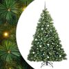 vidaXL &Aacute;rvore de Natal Artificial com 300 LEDs Verde 210 cm PE e PVC