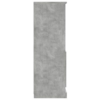 vidaXL Armário alto derivados madeira 60x35,5x103,5 cm cinza cimento