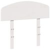vidaXL Cabeceira 100 cm madeira de pinho maciça branco