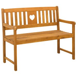 vidaXL Banco de exterior Natural 110 x 55,5 x 90 cm