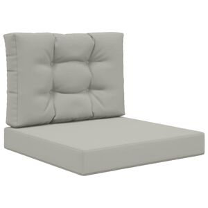vidaXL Almofada para Sof&aacute; Externo Poli&eacute;ster Cinzento 60 x 60 cm