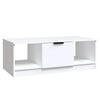 vidaXL Mesa de centro 102x50x36 cm madeira processada branco