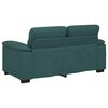 vidaXL Sof&aacute; de 2 lugares 160x81x84 cm tecido verde-escuro