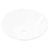 vidaXL Selha de porcelana Cuvete de Cer&acirc;mica Branca