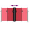 vidaXL Toldo lateral retr&aacute;til 120x600 cm vermelho