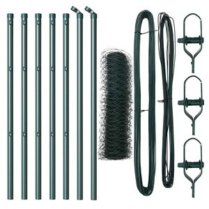 vidaXL Poste de Cerca Verde