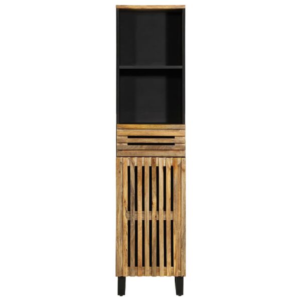 vidaXL Aparador 38x34x160 cm madeira de mangueira &aacute;spera maci&ccedil;a