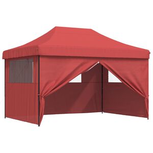vidaXL Tenda de Festa Borgonha 279 x 410 x 315 cm Tecido Oxford
