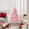 vidaXL &Aacute;rvore de Natal Artificial Pr&eacute;-iluminada Rosa 120 cm PVC