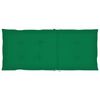 vidaXL Cadeiras de jardim c/ almofad&otilde;es verdes 4 pcs teca maci&ccedil;a