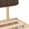 vidaXL Estrutura de Cama com Cabeceira Estofada Cinzento-acastanhado