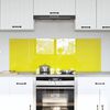 vidaXL Painel de cozinha 2 pcs Amarelo 70 x 50 cm vidro temperado