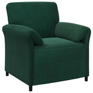 vidaXL Sof&aacute; de 1 lugar Verde-Escuro 88 x 83 x 95 cm Veludo