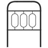 vidaXL Cabeceira de cama 75 cm metal preto