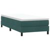 vidaXL Box Cama de primavera sem Colchão Verde Escuro 90x210 cm Veludo