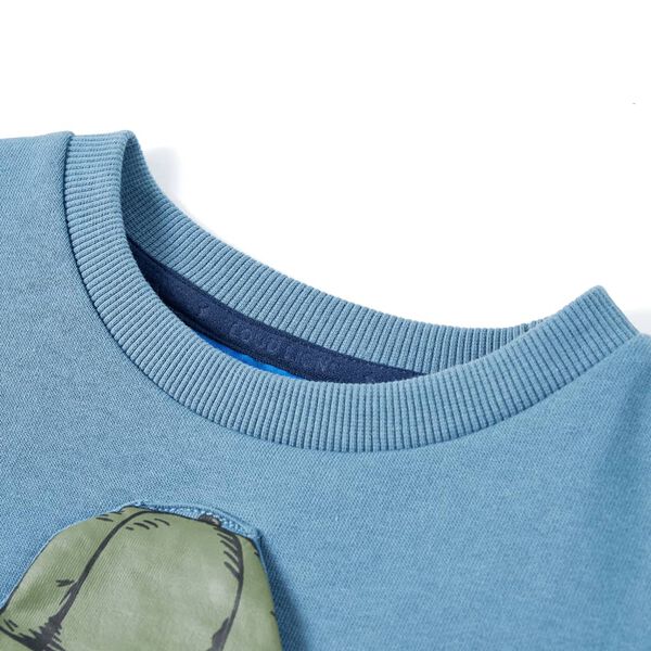 Sweatshirt para crian&ccedil;a azul-m&eacute;dio 116