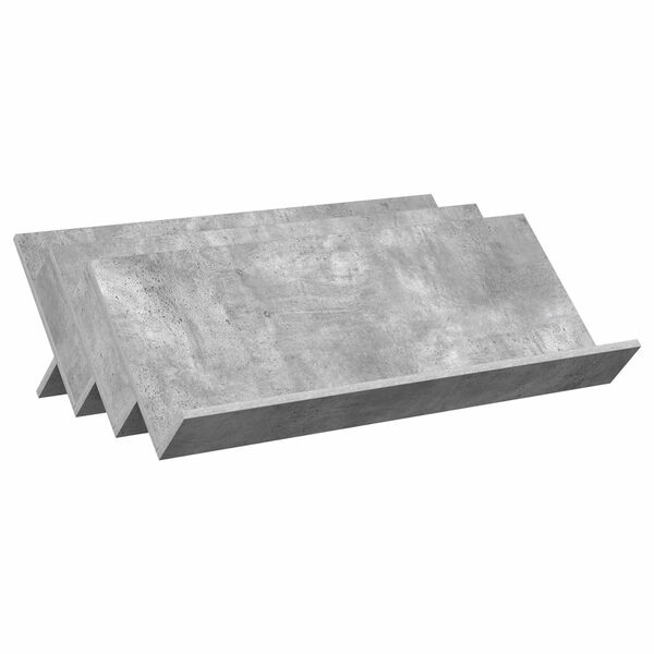 vidaXL Estante de Revistas Cinza Concreto 90 x 53 x 28,5 cm