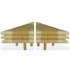 vidaXL Mesas-de-cabeceira 2 pcs 60x60x40 cm em bambu natural