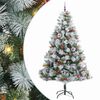 vidaXL &Aacute;rvore de Natal Artificial Verde e branco 240 cm