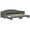 vidaXL Sof&aacute;-cama com gavet&atilde;o 80x200 cm tecido cinzento-escuro