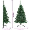 vidaXL &Aacute;rvore de Natal Artificial Pr&eacute;-iluminada Verde 120 cm PVC