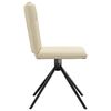 vidaXL Cadeiras de jantar 2 pcs tecido cor creme