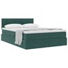 vidaXL Cama com Armazenamento Verde Escuro 140 x 200 cm Veludo