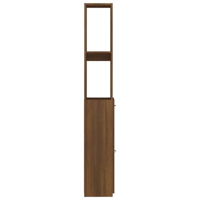 vidaXL Armário WC 25x26,5x170cm derivados de madeira carvalho castanho
