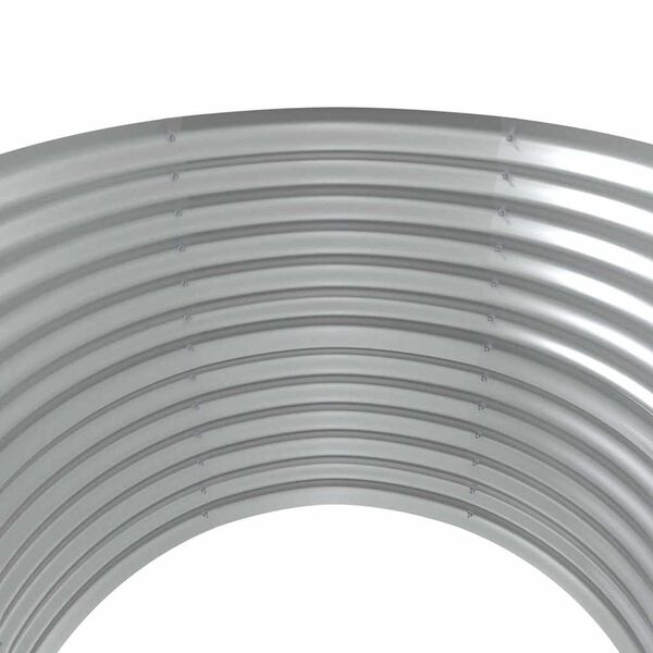 vidaXL Canteiro elevado jardim 100x100x68 cm aço galvanizado verde