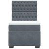 vidaXL Cama com molas/colch&atilde;o 80x200 cm veludo cinza-escuro