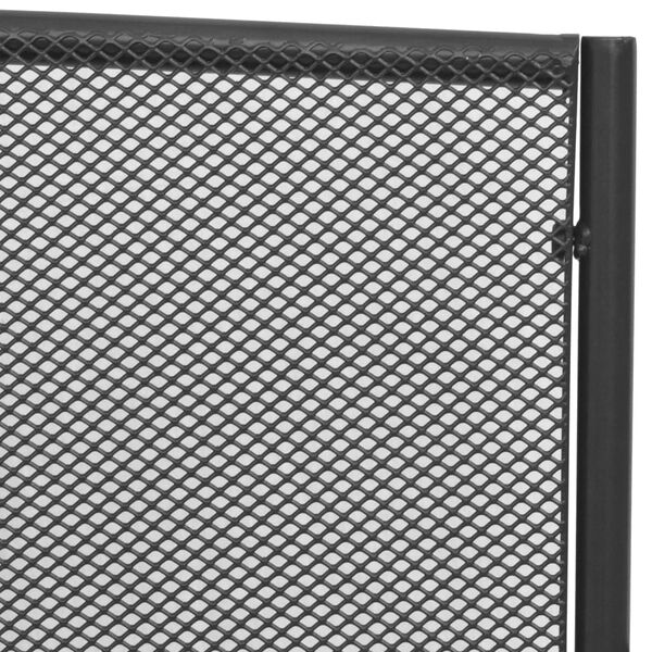 vidaXL Banco de jardim 108 cm aço e malha antracite