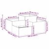 vidaXL Vaso de Jardim Antracite 100 x 100 x 48 cm A&ccedil;o