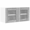 vidaXL Arm&aacute;rio suspenso Cinza Sonoma e Branco 80 x 31 x 40 cm
