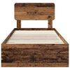 vidaXL Estrutura da Cama Madeira antiga 90 x 200 cm Madeira processada