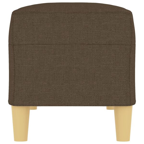 vidaXL Banco 100x35x41 cm tecido castanho