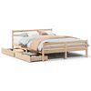 vidaXL Cama sem colch&atilde;o 160x200 cm madeira de pinho maci&ccedil;a