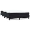vidaXL Box Cama de molas sem colch&atilde;o preto 140x210 cm Veludo