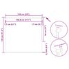vidaXL Persiana de enrolar 150x130 cm largura tecido 146,6cm poli&eacute;ster